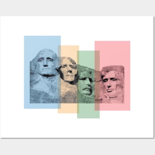 Mount Rushmore pop art Posters and Art